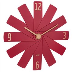 TFA Clock in the box rosso orologio da parete 2