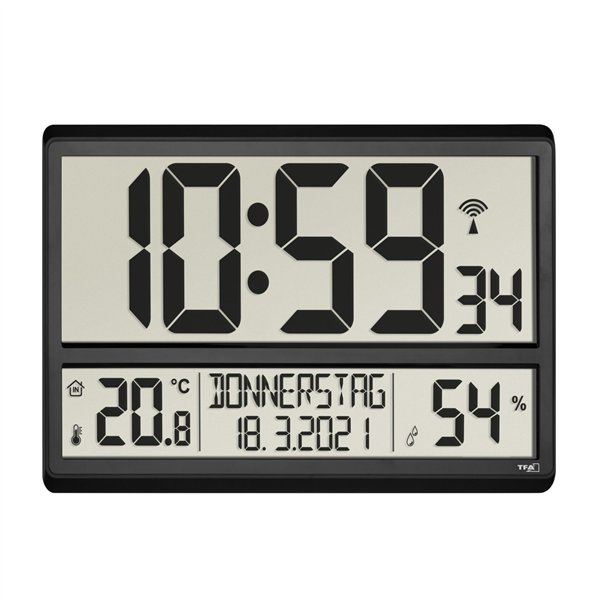 TFA 60.4520.01 orologio radiocon. clima ambien.