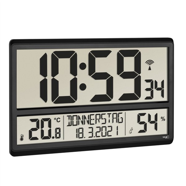 TFA 60.4520.01 orologio radiocon. clima ambien.