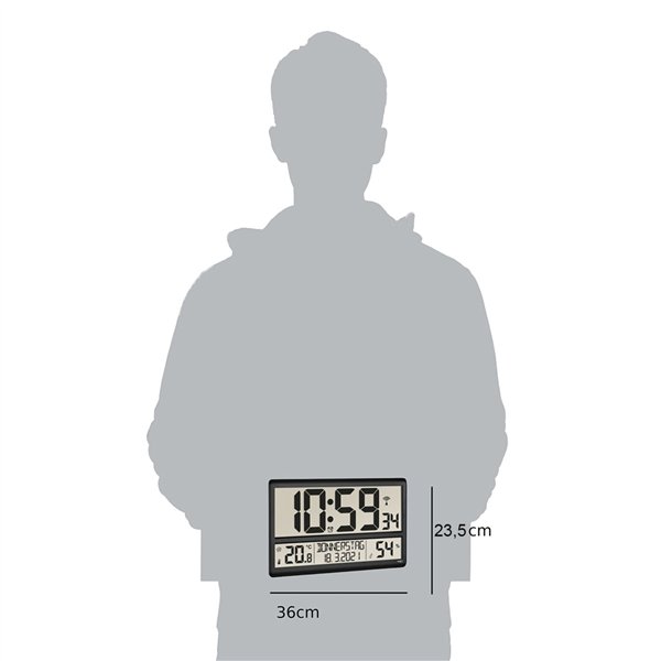 TFA 60.4520.01 orologio radiocon. clima ambien.