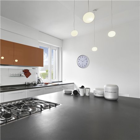 TFA 60.3514 bianco/argento orologio analog.radioc.da parete