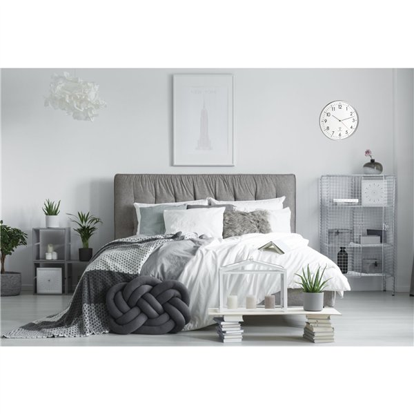 TFA 60.3514 bianco/argento orologio analog.radioc.da parete