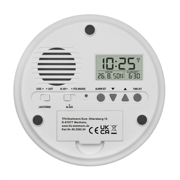 TFA 60.2565.54 Talkin radio controlled alarm clock TALK2