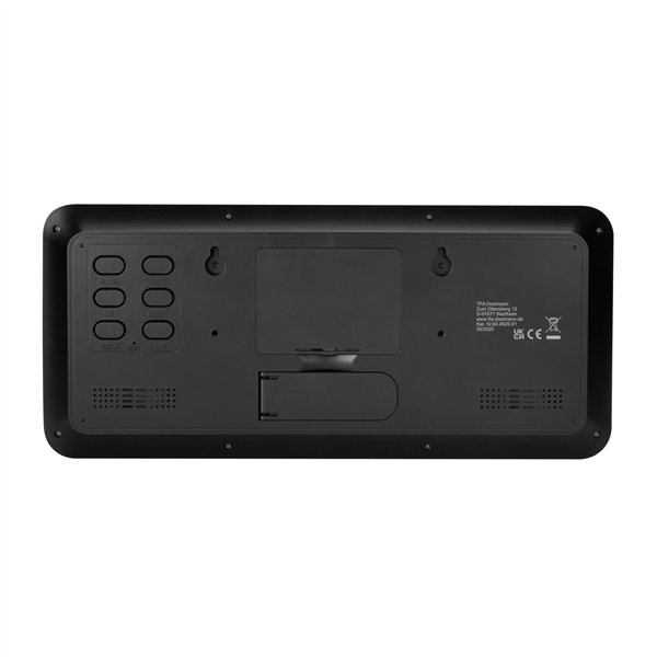 TFA 60.4525.01   schwarz Digitale Funkuhr mit Raumklima