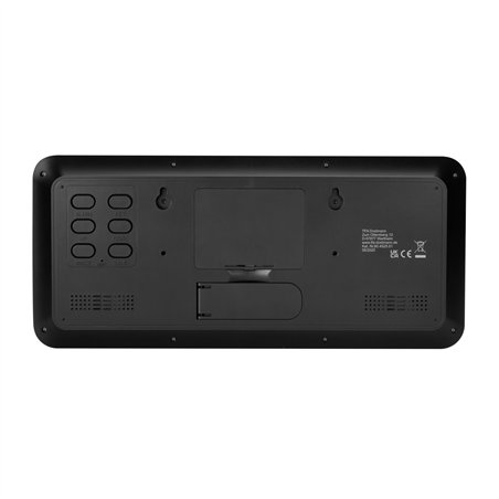TFA 60.4525.01   schwarz Digitale Funkuhr mit Raumklima