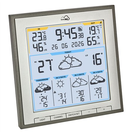 TFA TFA.me 35.8105.10   ID-08 WLAN Funk-Wetterstation     grau