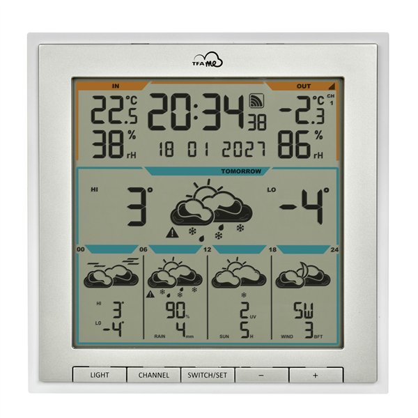 TFA TFA.me 35.8105.02   ID-08 WLAN Funk-Wetterstation     weiß