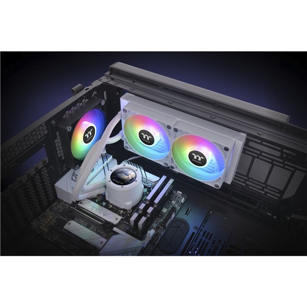 Thermaltake TH240 V2 Ultra ARGB Sync CPU Liquid Cooler Snow Edt.