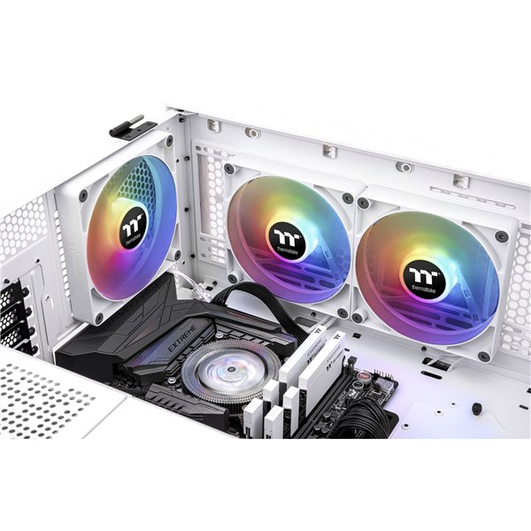 Thermaltake CT120 ARGB Sync PC Cooling Fan bianco 2 Pack