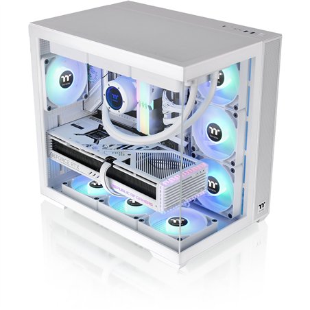 Thermaltake View 380 TG ARGB bianco neve