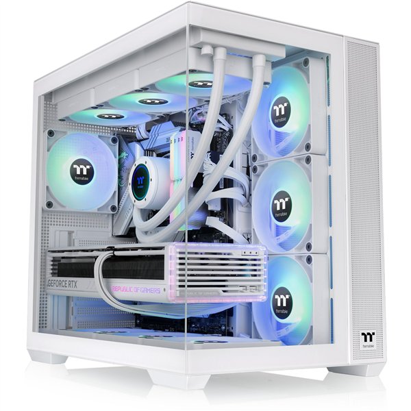 Thermaltake View 380 TG ARGB bianco neve