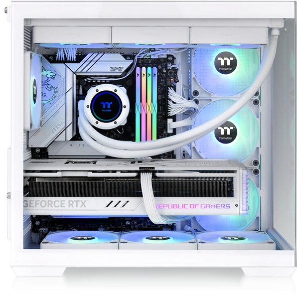 Thermaltake View 380 TG ARGB bianco neve