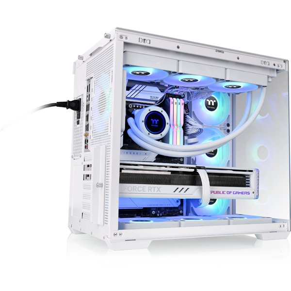 Thermaltake View 380 TG ARGB bianco neve