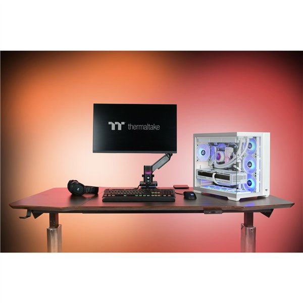 Thermaltake View 380 TG ARGB bianco neve