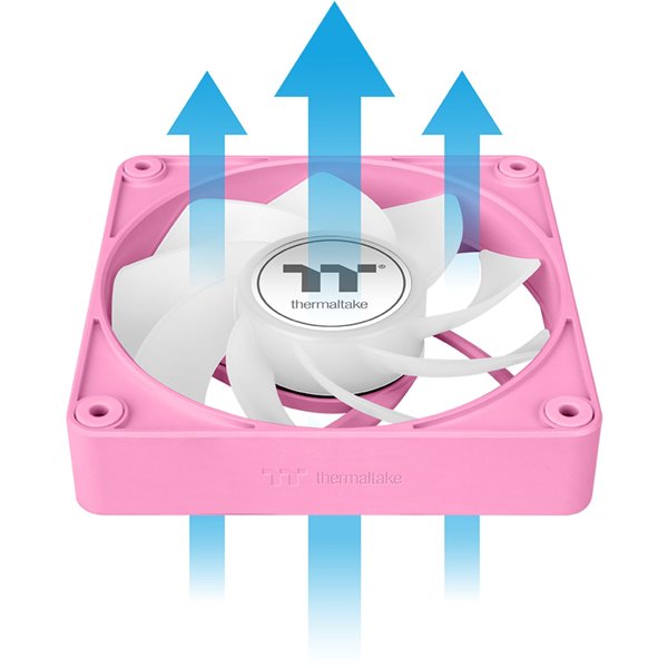 Thermaltake CT140 EX Reverse Fan Pink 3 Pack ARGB Sync