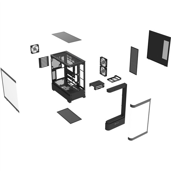 Thermaltake View 290 TG ARGB nero