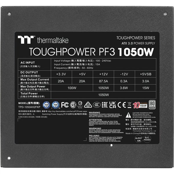 Thermaltake Toughpower PF3 1050W Gen 5