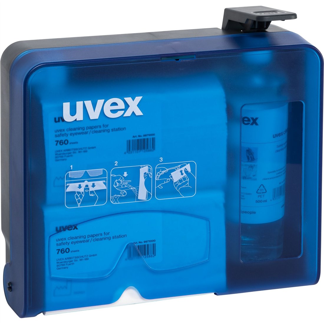 uvex occhiali con astine 9161 incolore