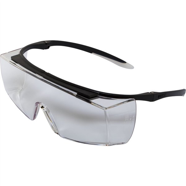 uvex occhiali a mascherina super f OTG nero/trasparente