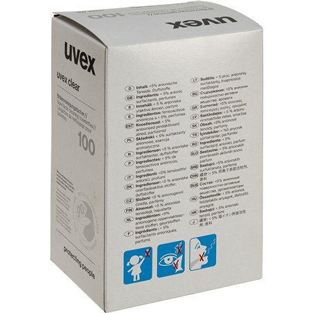 uvex salviettine umidificate 100 pz.