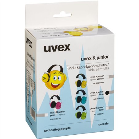 uvex cuffie antirumore K Junior blu