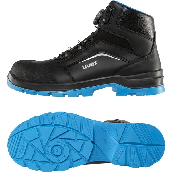 uvex stivali 95692 BOA nero/bl S S3 PUR W11 42