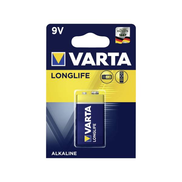 1 Varta Longlife Extra 9V-Block 6 LR 61