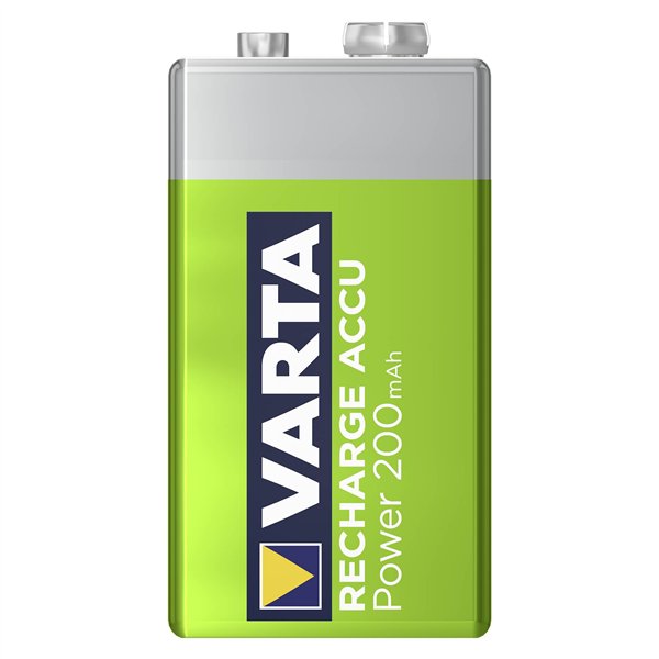 1 Varta ricaric. Accu Power 9V 200 mAh