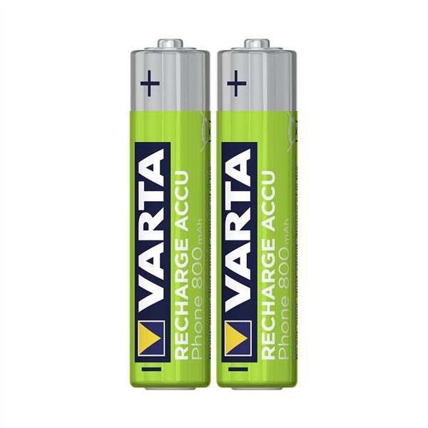 1x2 Varta Akku Professional Accu NiMH 800 mAh AAA Phone Power