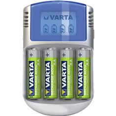 Varta LCD caricabatteria 12V USB incl. 4 batt. 2500 mAh Mignon AA