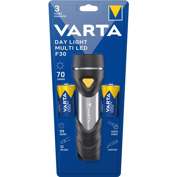 Varta Day Light Multi LED F30 torcia con 14 x 5mm LEDs