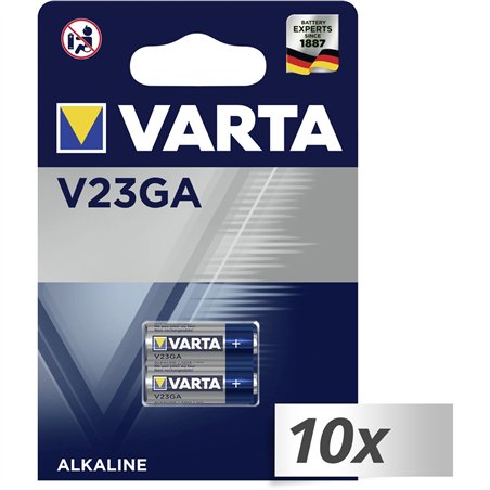 10x2 Varta electronic V 23 GA Car Alarm 12V