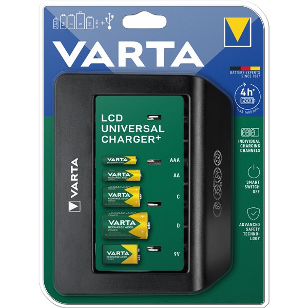 Varta LCD Universal Charger+ caricatore senza batteria