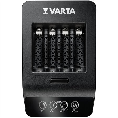 Varta LCD Smart Charger+ con 4 batterie 2100 mAh AA