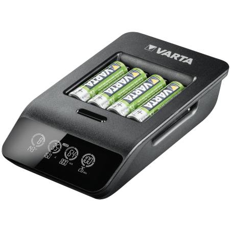 Varta LCD Smart Charger+ con 4 batterie 2100 mAh AA