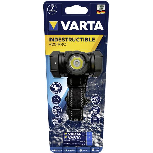 Varta Indestructible H20 Pro 4 Watt LED, 350 Lumen