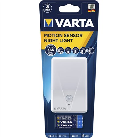 Varta Motion Sensor Night Light con 3AAA batterie 16624101421