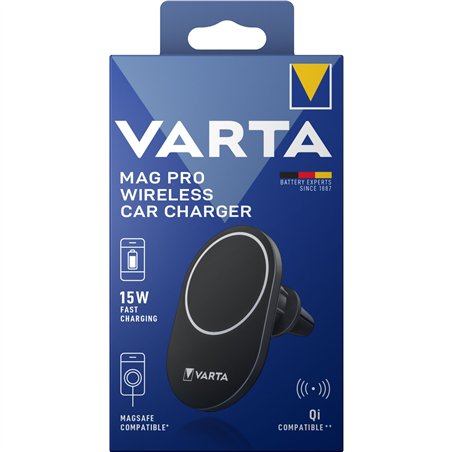 Varta Mag Pro Qi Wireless Car caricabatt. 15W 57902101111