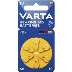 1x6 Varta Hearing Aid Batter. 10 batt. app. acustici 24610101416