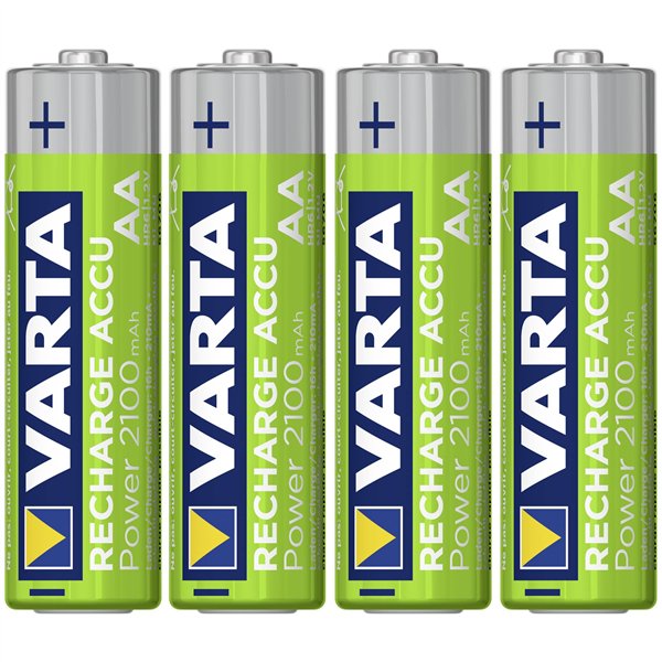 10x4 Varta ricaricab. batt. NiMh 2100 mAh Mignon VPE