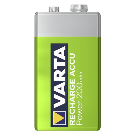 10x1 Varta ricaricab. batt. NiMh 200 mAh 9V-Block VPE