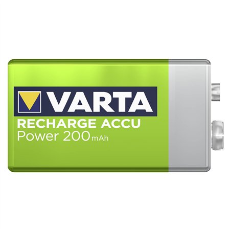 10x1 Varta ricaricab. batt. NiMh 200 mAh 9V-Block VPE