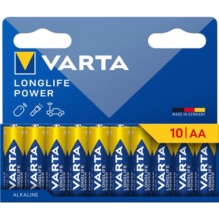 1x10 Varta Longlife Power Mignon AA LR 6              04906121761