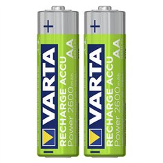 1x2 Varta Rechargeable Accu AA NiMH 2600 mAh Mignon 2