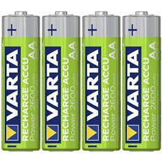 1x4 Varta Rechargeable Accu AA NiMH 2600 mAh Mignon 2