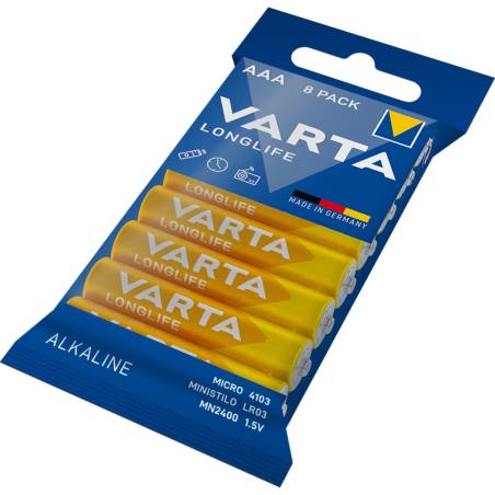 1x8 Varta Longlife AAA LR 3 8 pz.
