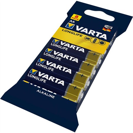 1x8 Varta Longlife AA LR 6 8 pz.
