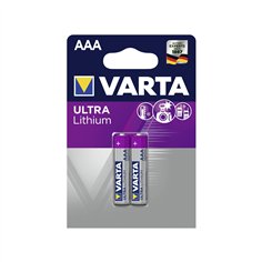 1x2 Varta Lithium Micro AAA LR 03 2