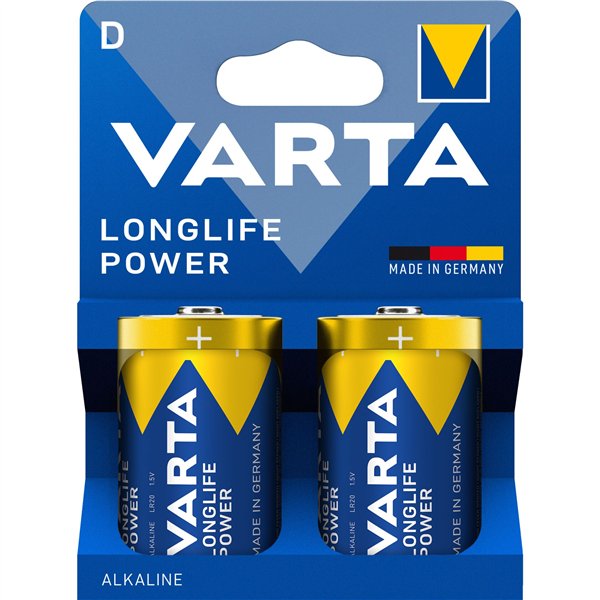 1x2 Varta Longlife Power Mono D LR 20