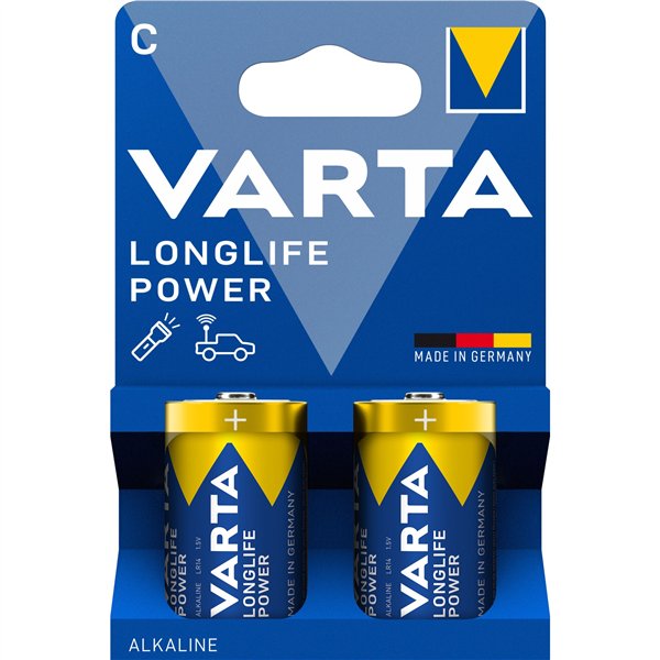 1x2 Varta Longlife Power Baby C LR 14